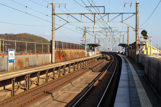 JR本四備讃線・植松駅（岡山県：2024年1月）