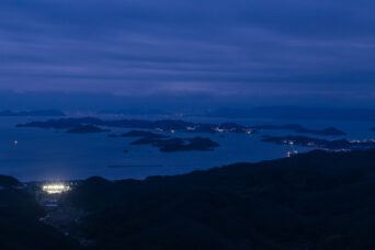 児島半島・金甲山から望む瀬戸内海（岡山県：2024年2月）