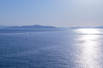 小豆島沖から眺める瀬戸内海（香川県：2024年1月）