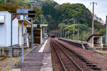 JR山陰本線・鎧駅（兵庫県：2024年4月）
