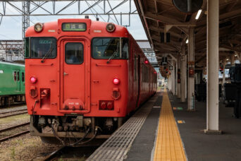 JR山陰本線・豊岡駅（兵庫県：2024年4月）