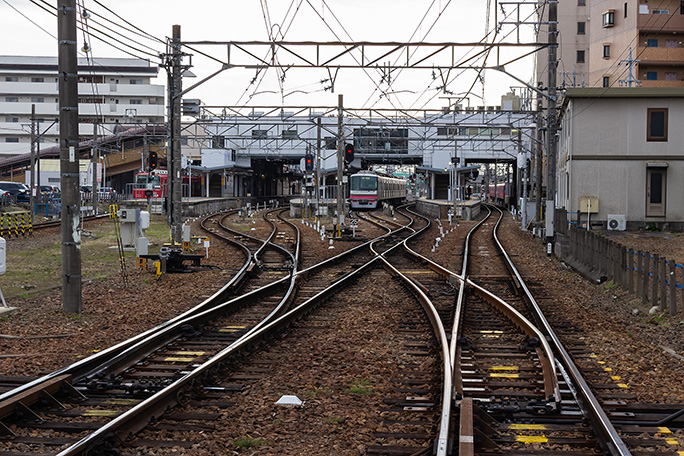 名鉄3路線が交わる要衝の犬山駅に到着