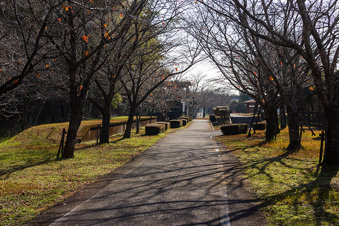 今町駅跡付近にも居心地のよい交通公園が整備されていた