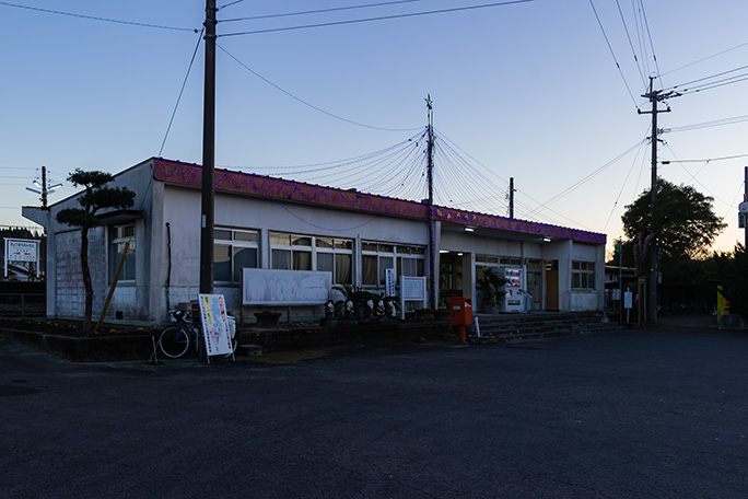 京町温泉街の玄関口にあたる京町温泉駅