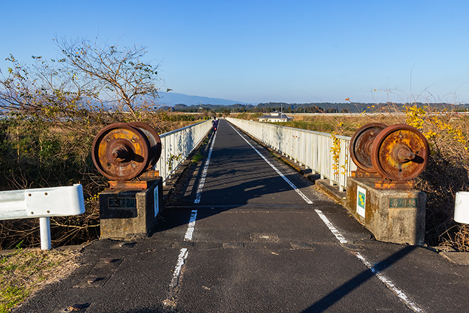 三財川を渡る地点に架橋されていた濁川橋