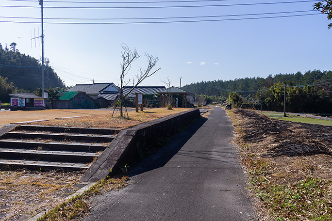 記念公園として再整備された鹿児島交通南薩線・永吉駅跡