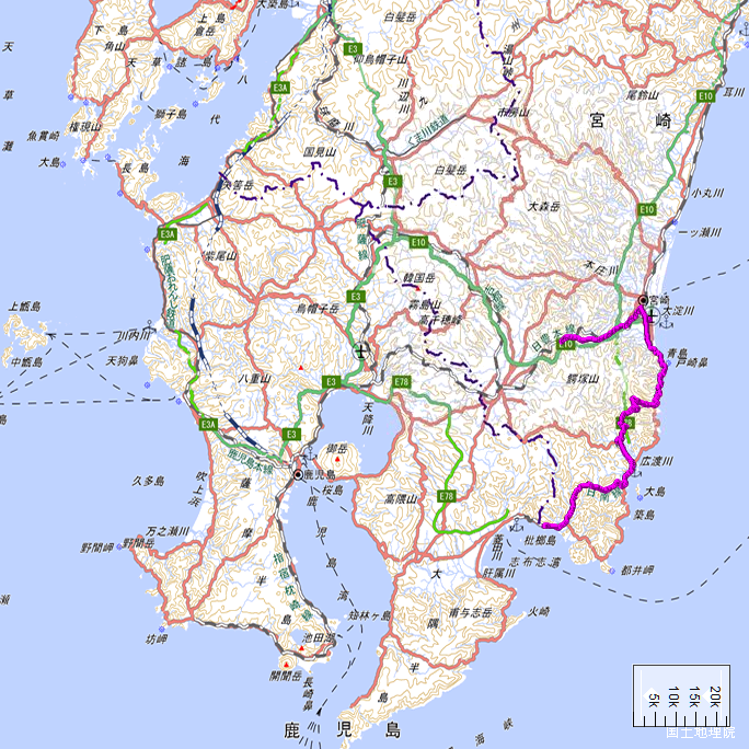 ルート図：ちゃり鉄9号3日目