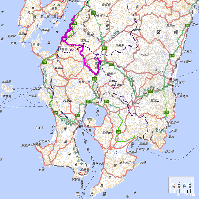 ルート図：ちゃり鉄9号7日目