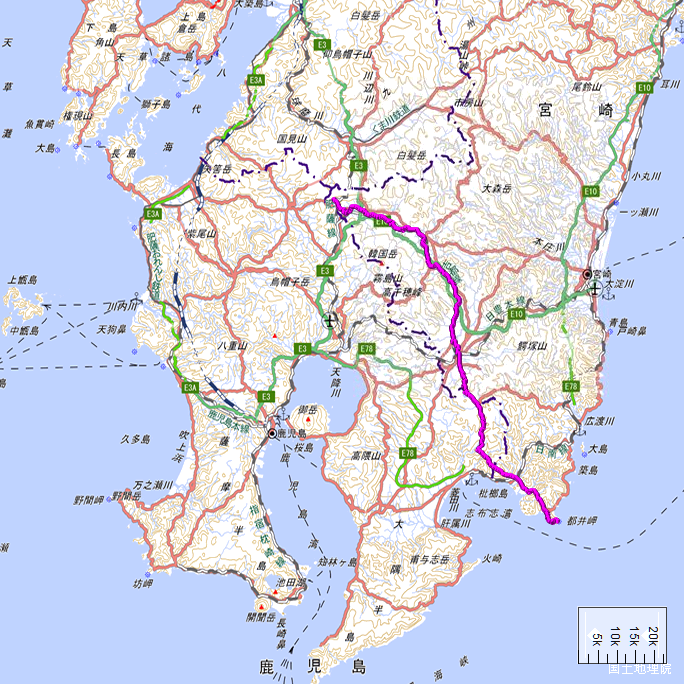 ルート図：ちゃり鉄9号8日目