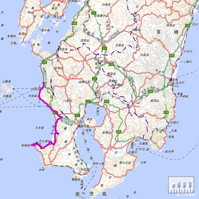 ルート図：ちゃり鉄9号12日目