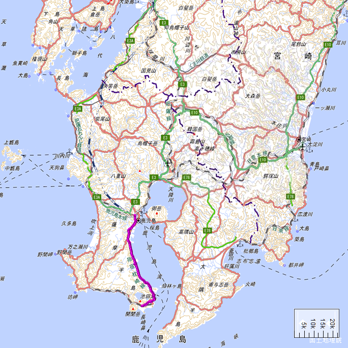 ルート図：ちゃり鉄9号14日目