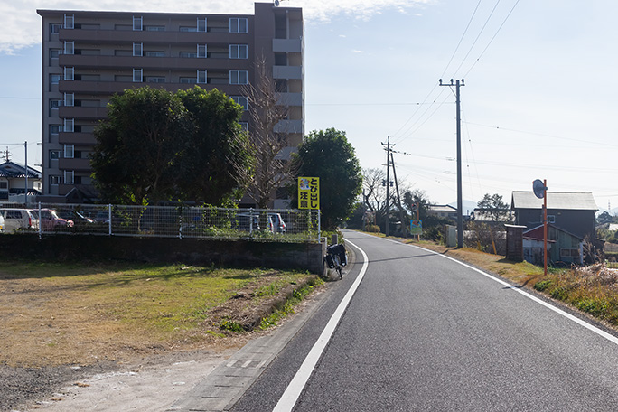 知覧線が分岐していた阿多駅跡は高層マンションの敷地となった