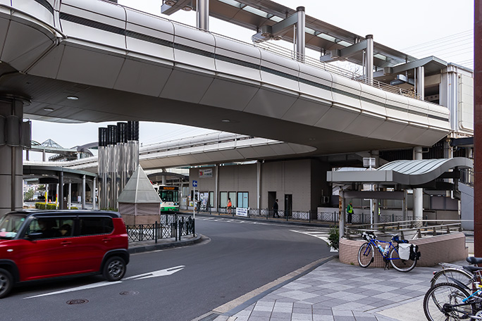 復路は北口側から生駒駅に到着