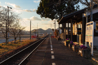 北条鉄道北条線・網引駅（兵庫県：2025年1月）