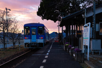 北条鉄道北条線・網引駅（兵庫県：2025年1月）