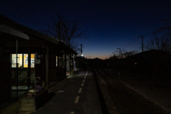 北条鉄道北条線・網引駅（兵庫県：2025年1月）