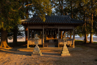 北条鉄道北条線・神戸電鉄粟生線・JR加古川線・粟生駅付近・八柱神社（兵庫県：2025年1月）