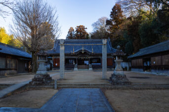 神戸電鉄粟生線・小野～市場間・住吉神社（兵庫県：2025年1月）