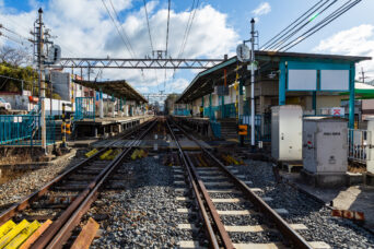 神戸電鉄粟生線・押部谷駅（兵庫県：2025年1月）