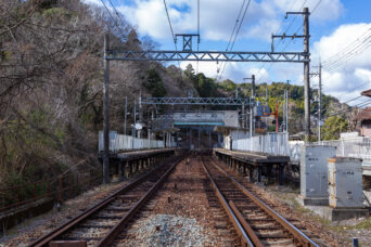 神戸電鉄粟生線・藍那駅（兵庫県：2025年1月）