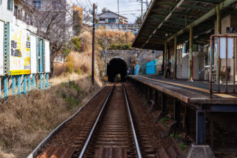 神戸電鉄粟生線・鈴蘭台西口駅（兵庫県：2025年1月）