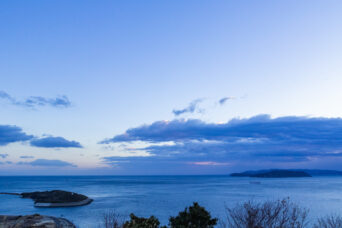 淡路島・生石公園から望む友ヶ島、成ヶ島と紀淡海峡（兵庫県：2025年1月）