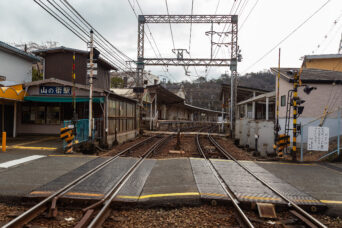 神戸電鉄有馬線・山の街駅（兵庫県：2025年2月）