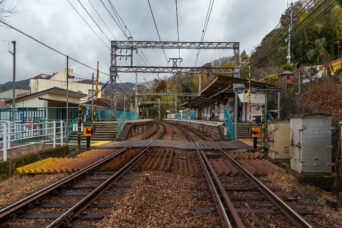 神戸電鉄有馬線・蓑谷駅（兵庫県：2025年2月）