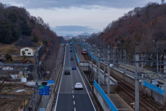 神戸電鉄公園都市線・フラワータウン～南ウッディタウン間（兵庫県：2025年2月）