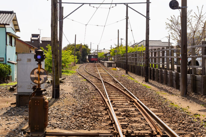 銚子・銚子電鉄鉄道線・外川駅(千葉県:2025年3月)