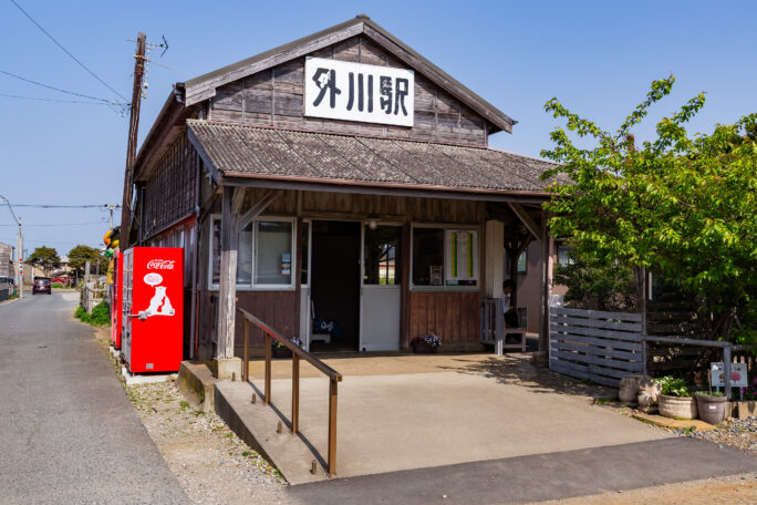 銚子・銚子電鉄鉄道線・外川駅(千葉県:2025年3月)
