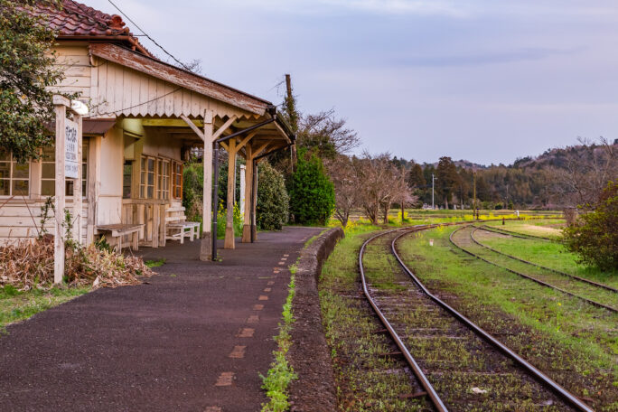 小湊鉄道・上総鶴舞駅(千葉県:2025年3月)