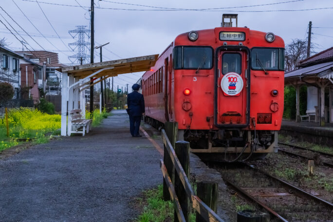 小湊鉄道・上総山田駅(千葉県:2025年3月)