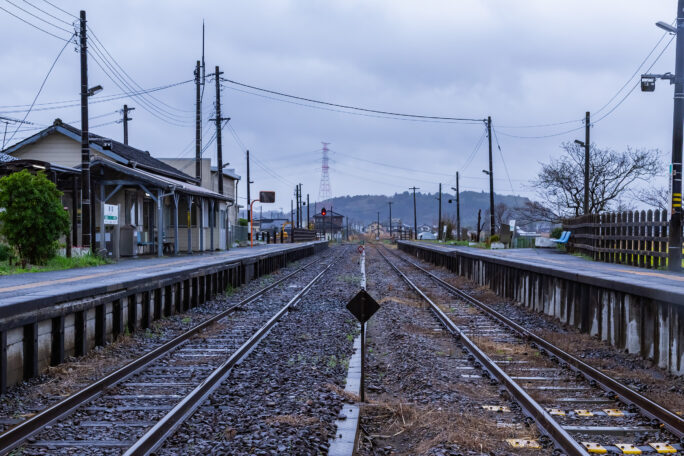 JR久留里線・横田駅(千葉県:2025年3月)