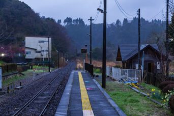 JR久留里線・上総松丘駅(千葉県:2025年3月)