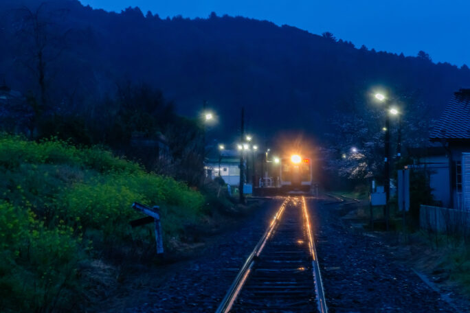 JR久留里線・上総亀山駅(千葉県:2025年3月)