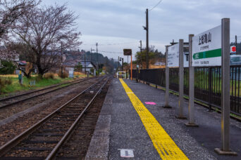 JR久留里線・上総亀山駅(千葉県:2025年3月)