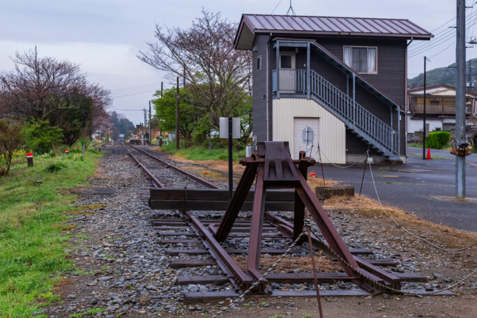 JR久留里線・上総亀山駅(千葉県:2025年3月)