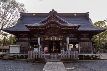 いすみ鉄道・大多喜駅付近・夷隅神社(千葉県:2025年3月)