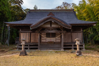 いすみ鉄道・城見ヶ丘駅付近・船子八幡神社(千葉県:2025年3月)