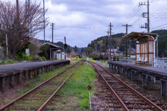 いすみ鉄道・上総東駅(千葉県:2025年3月)