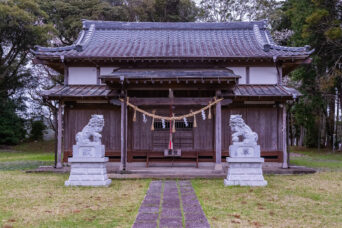 いすみ鉄道・上総東駅付近・山田神社(千葉県:2025年3月)