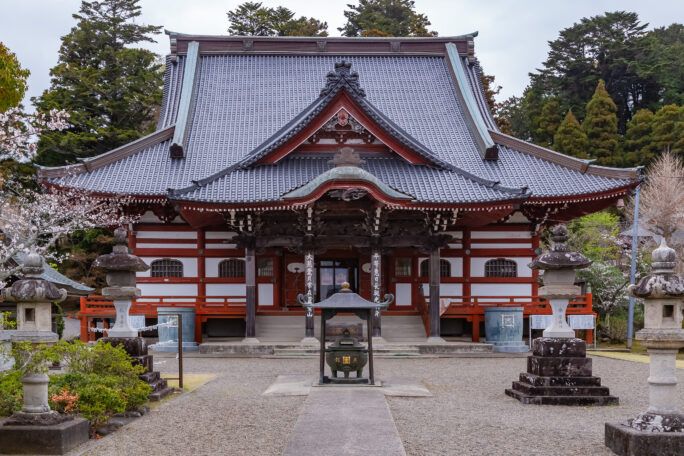 南総鉄道・藻原寺駅跡付近・藻原寺（千葉県：2025年3月）