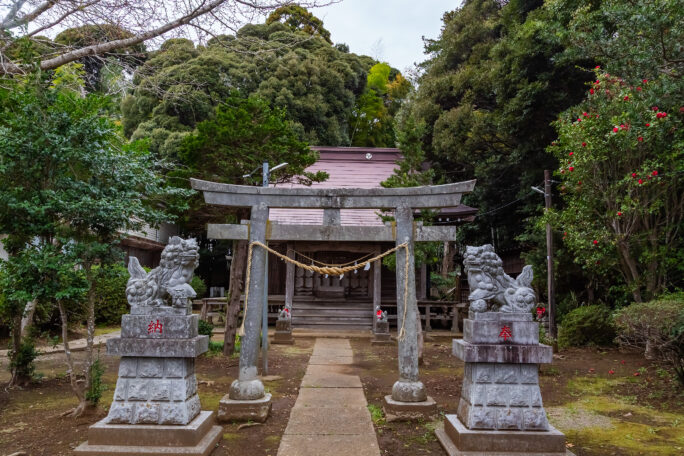小湊鉄道・上総鶴舞駅付近・鶴舞神社（千葉県：2025年3月）