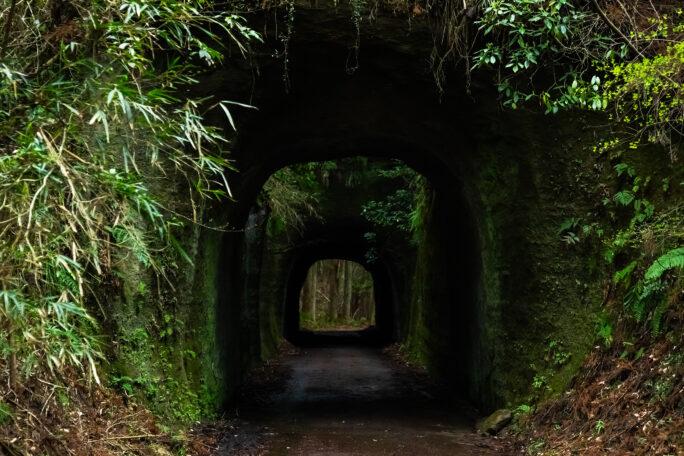 小湊鉄道・月崎駅付近・月崎隧道群（千葉県：2025年3月）