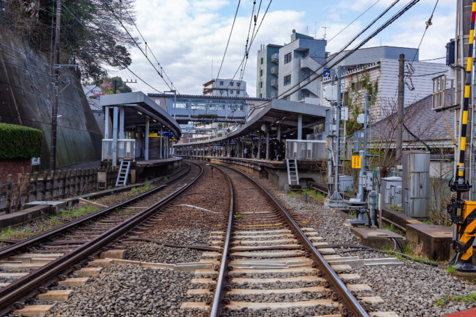 京浜急行久里浜線・北久里浜駅（神奈川県：2025年4月）
