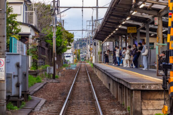 江ノ島電鉄鉄道線・由比ヶ浜駅(神奈川県:2025年4月)