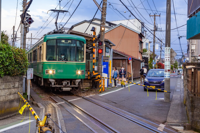 江ノ島電鉄鉄道線・由比ヶ浜駅（神奈川県：2025年4月）
