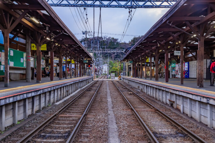 江ノ島電鉄鉄道線・長谷駅（神奈川県：2025年4月）