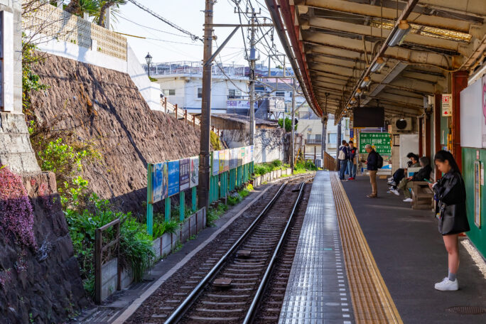 江ノ島電鉄鉄道線・七里ヶ浜駅（神奈川県：2025年4月）